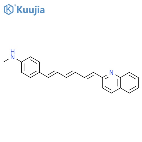 Benzenamine, N-methyl-4-[6-(2-quinolinyl)-1,3,5-hexatrienyl]- structure