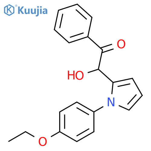 Ethanone, 2-[1-(4-ethoxyphenyl)-1H-pyrrol-2-yl]-2-hydroxy-1-phenyl- structure