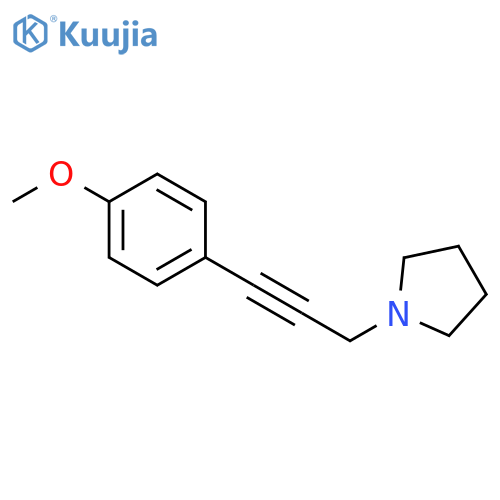 PYRROLIDINE, 1-[3-(4-METHOXYPHENYL)-2-PROPYNYL]- structure