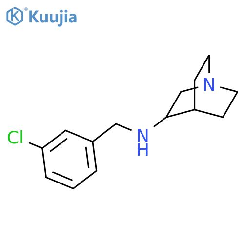 N-(3-Chlorophenyl)methyl-1-azabicyclo2.2.2octan-3-amine structure