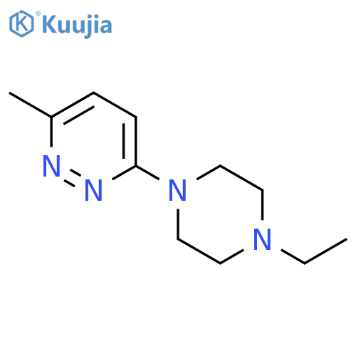 3-(4-Ethyl-1-piperazinyl)-6-methylpyridazine structure