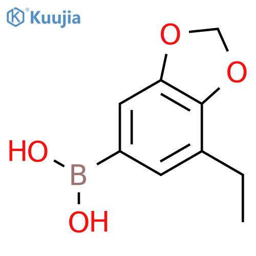 BORONIC ACID, (7-ETHYL-1,3-BENZODIOXOL-5-YL)- structure