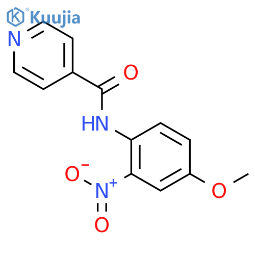 4-PYRIDINECARBOXAMIDE, N-(4-METHOXY-2-NITROPHENYL)- structure
