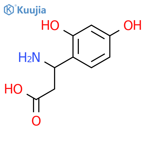 3-Amino-3-(2,4-dihydroxyphenyl)propanoic Acid structure