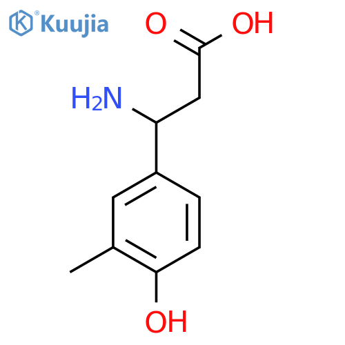 3-AMINO-3-(4-HYDROXY-3-METHYL-PHENYL)-PROPIONIC ACID structure