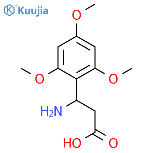 3-amino-3-(2,4,6-trimethoxyphenyl)propanoic Acid structure