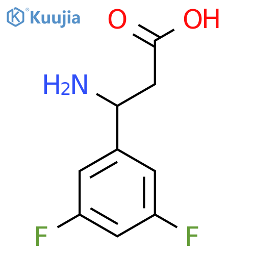 3-amino-3-(3,5-difluorophenyl)propanoic acid structure