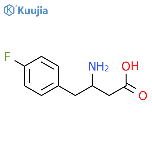 3-Amino-4-(4-fluorophenyl)butanoic acid structure