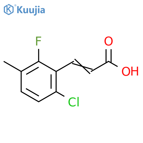 2-Propenoic acid, 3-(6-chloro-2-fluoro-3-methylphenyl)- structure