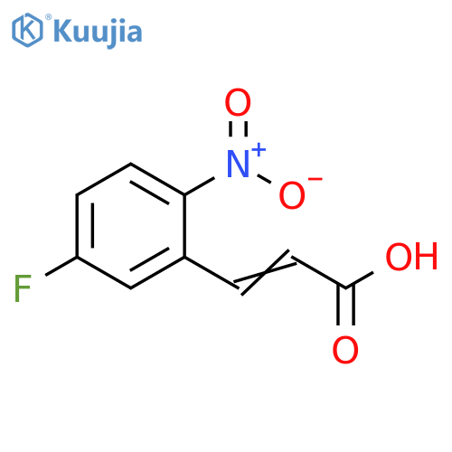 3-(5-fluoro-2-nitrophenyl)prop-2-enoic acid structure