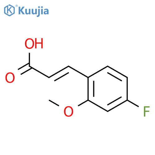 2-Propenoic acid,3-(4-fluoro-2-methoxyphenyl)- structure
