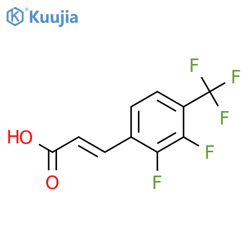 2-PROPENOIC ACID, 3-[2,3-DIFLUORO-4-(TRIFLUOROMETHYL)PHENYL]- structure