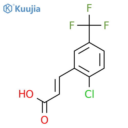 2-Chloro-5-(trifluoromethyl)cinnamic acid structure