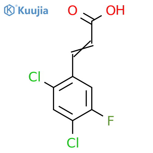 3-(2,4-Dichloro-5-fluorophenyl)prop-2-enoic acid structure