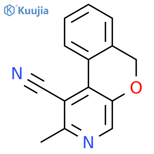 6H-[2]BENZOPYRANO[3,4-C]PYRIDINE-1-CARBONITRILE, 2-METHYL- structure