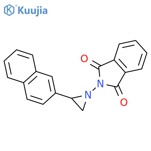 1H-Isoindole-1,3(2H)-dione, 2-[2-(2-naphthalenyl)-1-aziridinyl]- structure