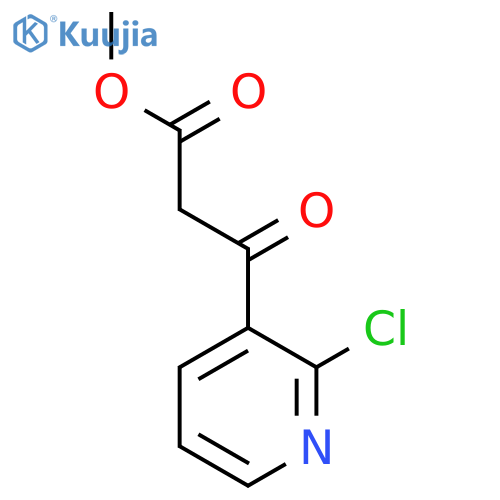 Methyl 3-(2-chloropyridin-3-yl)-3-oxopropanoate structure