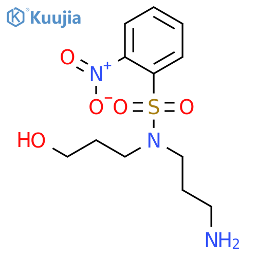 Benzenesulfonamide, N-(3-aminopropyl)-N-(3-hydroxypropyl)-2-nitro- structure
