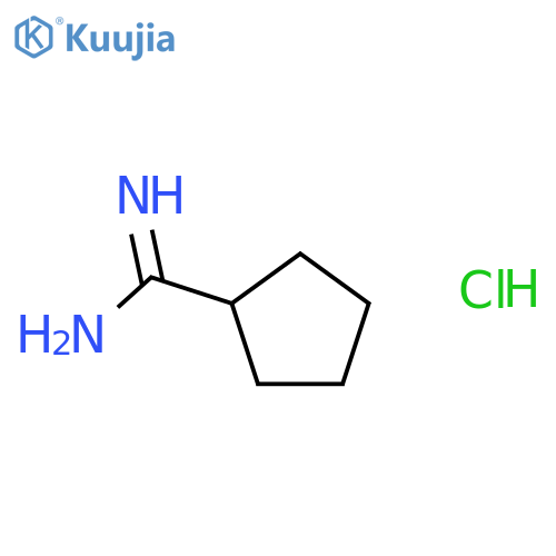 cyclopentanecarboxamidine;hydrochloride structure
