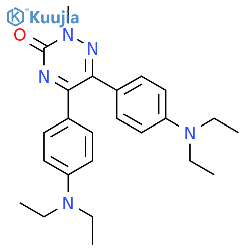 5,6-bis[4-(diethylamino)phenyl]-2-methyl-1,2,4-triazin-3(2H)-one structure