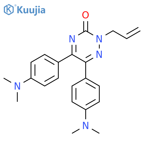 5,6-bis[4-(dimethylamino)phenyl]-2-prop-2-en-1-yl-1,2,4-triazin-3(2H)-one structure