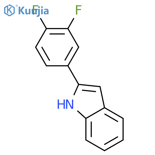2-(3,4-Difluorophenyl)indole structure