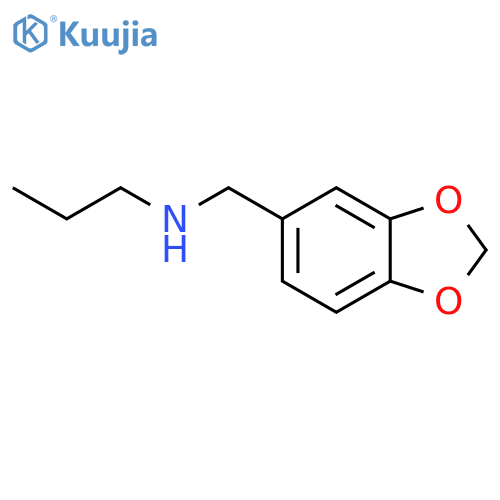 1,3-BENZODIOXOLE-5-METHANAMINE, N-PROPYL- structure