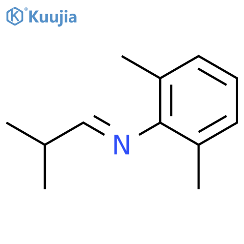 BENZENAMINE, 2,6-DIMETHYL-N-(2-METHYLPROPYLIDENE)- structure