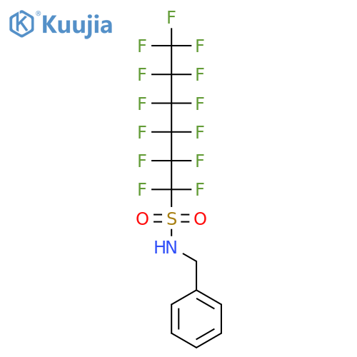 N-benzyl-1,1,2,2,3,3,4,4,5,5,6,6,6-tridecafluoro-hexane-1-sulfonamide structure