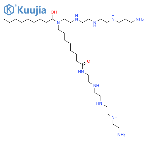 21-amino-N-[2-[[2-[[2-[(2-aminoethyl)amino]ethyl]amino]ethyl]amino]ethyl]-9-(1-hydroxynonyl)-9,12,15,18-tetraazahenicosanamide structure