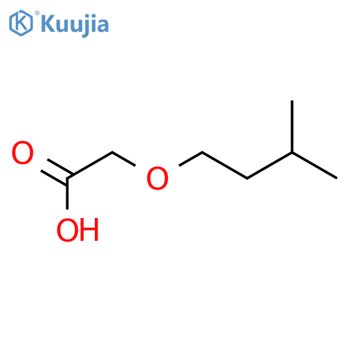 (3-methylbutoxy)acetic acid structure