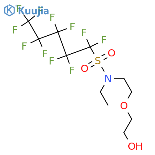 Poly(oxy-1,2-ethanediyl),a-[2-[ethyl[(1,1,2,2,3,3,4,4,5,5,5-undecafluoropentyl)sulfonyl]amino]ethyl]-w-hydroxy- structure
