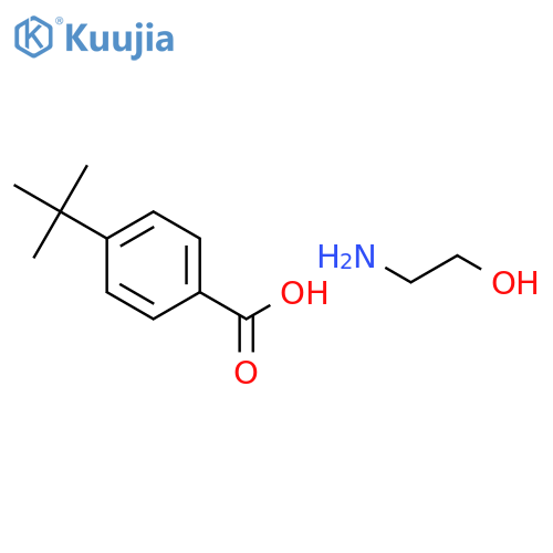 p-tert-butylbenzoic acid, compound with 2-aminoethanol (1:1) structure