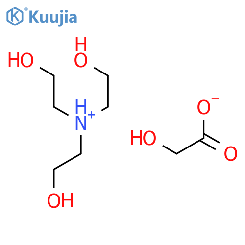 tris(2-hydroxyethyl)ammonium hydroxyacetate structure