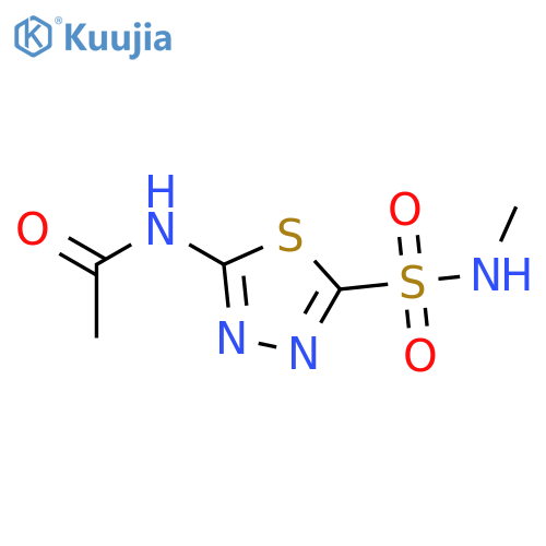 Acetamide, N-[5-[(methylamino)sulfonyl]-1,3,4-thiadiazol-2-yl]- structure