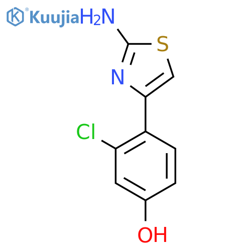 4-(2-Amino-1,3-thiazol-4-yl)-3-chlorophenol structure