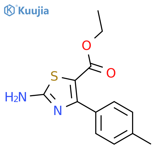 4-(4-Methylphenyl)-5-(ethylcarboxy)-2-thiazolamine structure