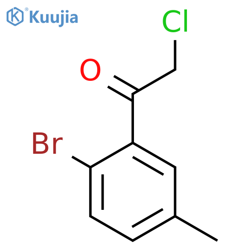 1-(2-bromo-5-methylphenyl)-2-chloroethan-1-one structure