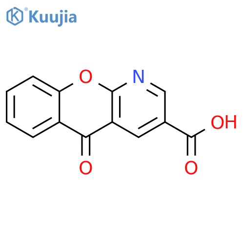5H-[1]Benzopyrano[2,3-b]pyridine-3-carboxylic acid, 5-oxo- structure