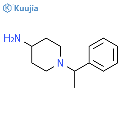 1-(1-phenylethyl)piperidin-4-amine structure
