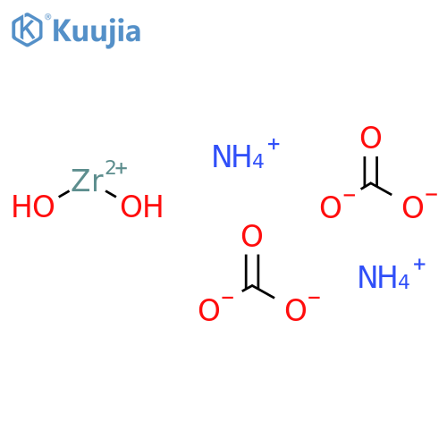 diammonium bis[carbonato-O]dihydroxyzirconate structure