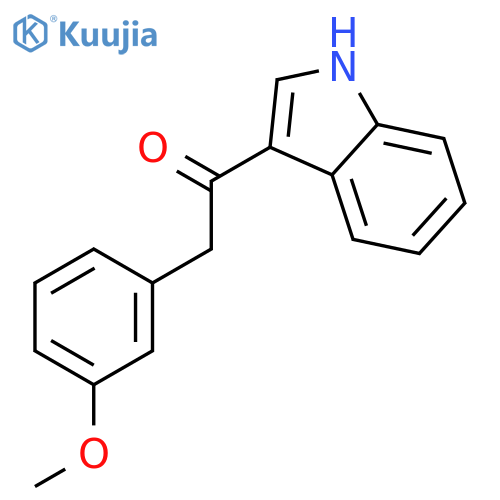 1-(1H-Indol-3-yl)-2-(3-methoxyphenyl)ethanone structure