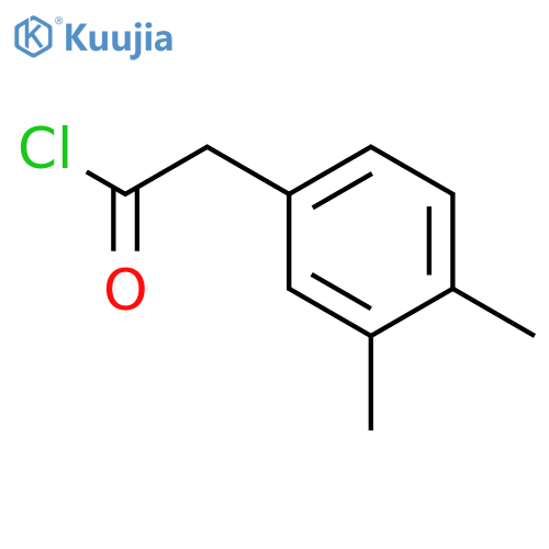 Benzeneacetyl chloride, 3,4-dimethyl- structure