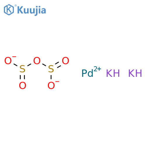 palladium(2+) dipotassium disulphite structure
