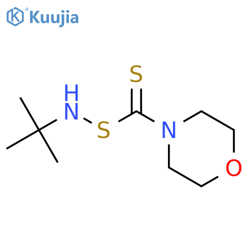 N-[(morpholinothioxomethyl)thio]-tert-butylamine structure