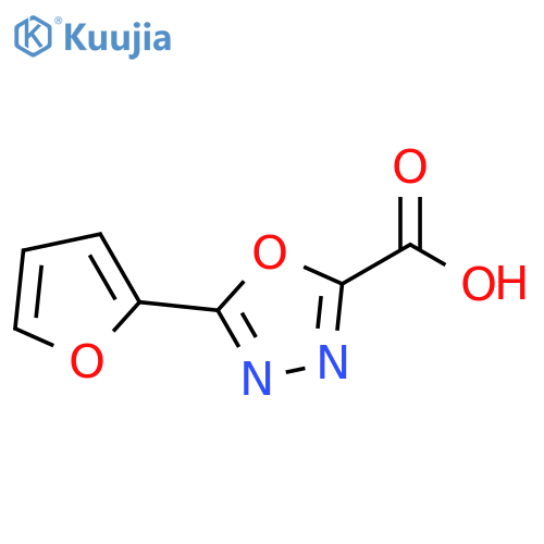 5-(furan-2-yl)-1,3,4-oxadiazole-2-carboxylic acid structure