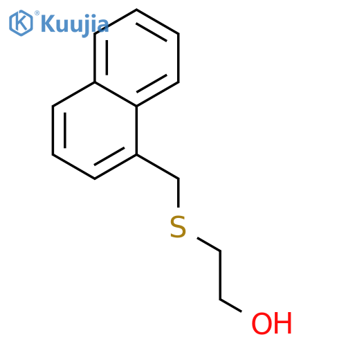 Ethanol, 2-[(1-naphthalenylmethyl)thio]- structure