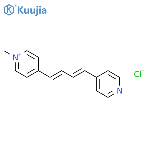 Pyridinium, 1-methyl-4-[(1E,3E)-4-(4-pyridinyl)-1,3-butadienyl]-, chloride structure
