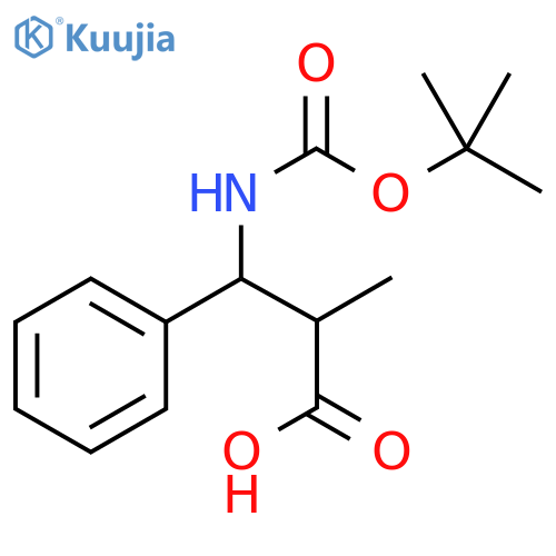 3-{(tert-Butoxy)carbonylamino}-2-methyl-3-phenylpropanoic Acid structure