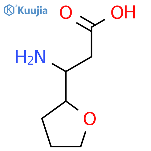 3-amino-3-(oxolan-2-yl)propanoic acid structure